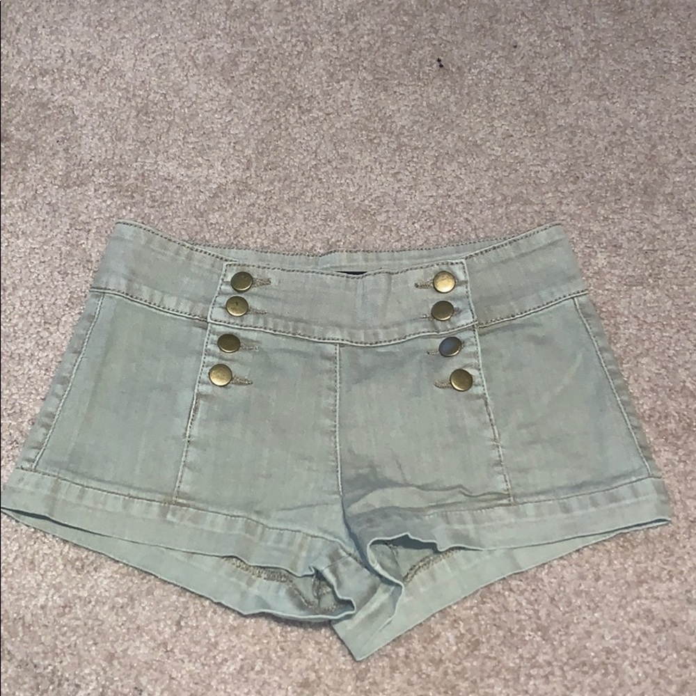 Light Olive Green Shorts